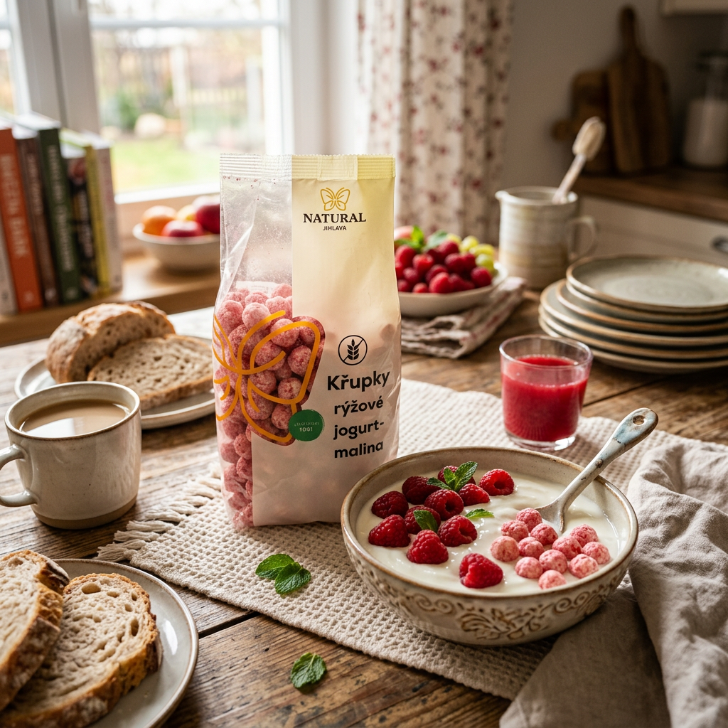 Ryžové křupky jogurt malina - 140 g