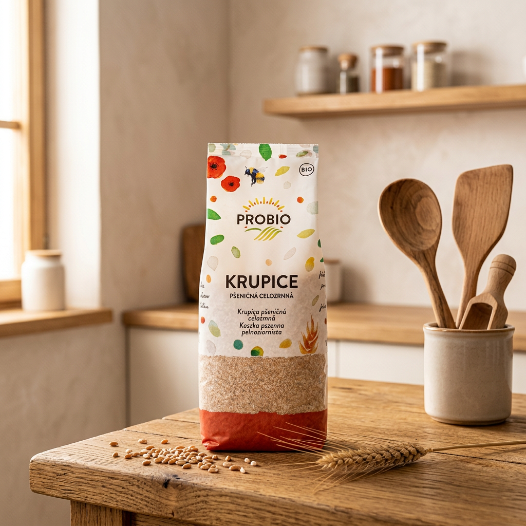 Krupice BIO pšeničná celozrnná - 400 g