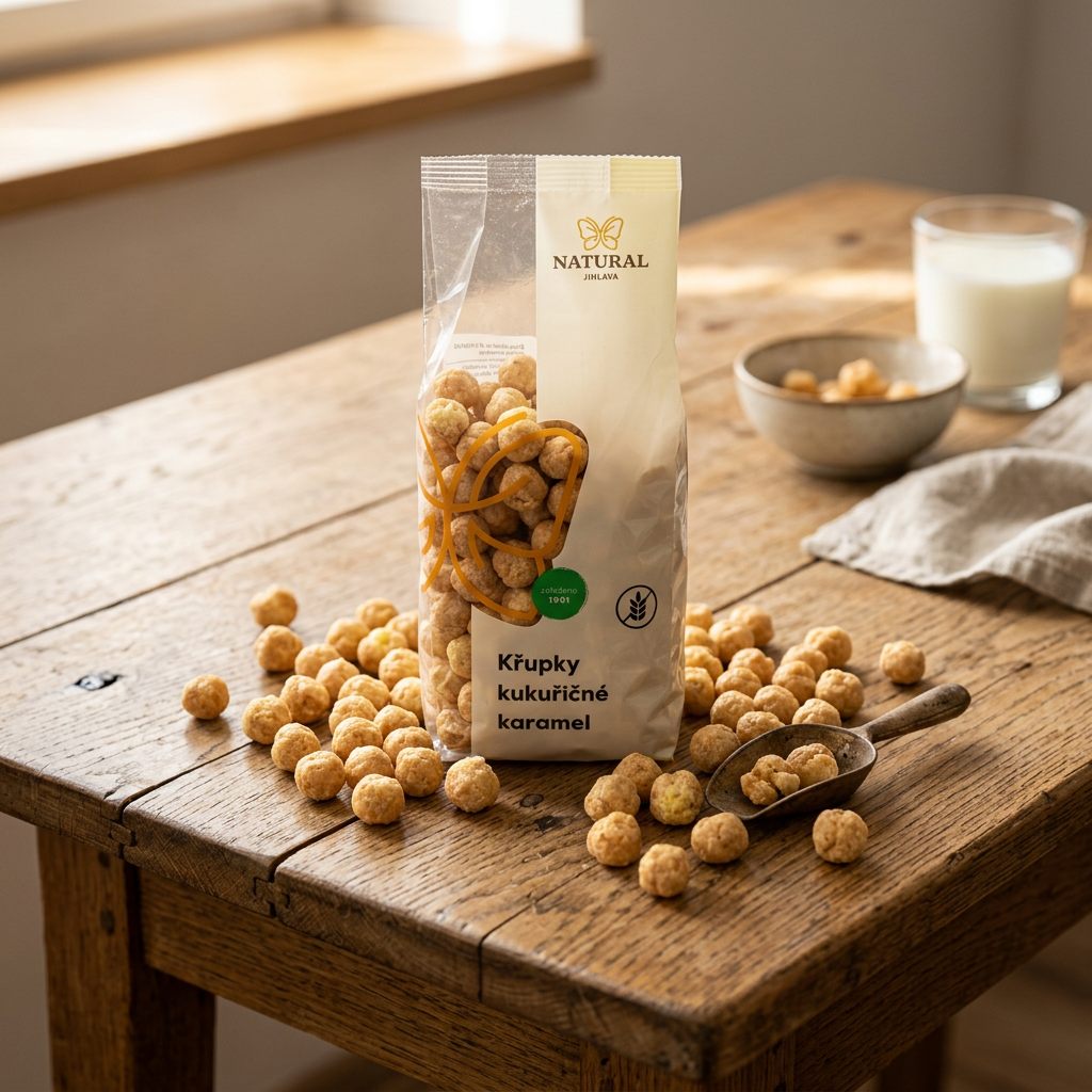 Kukuřičné křupky karamel - 140 g