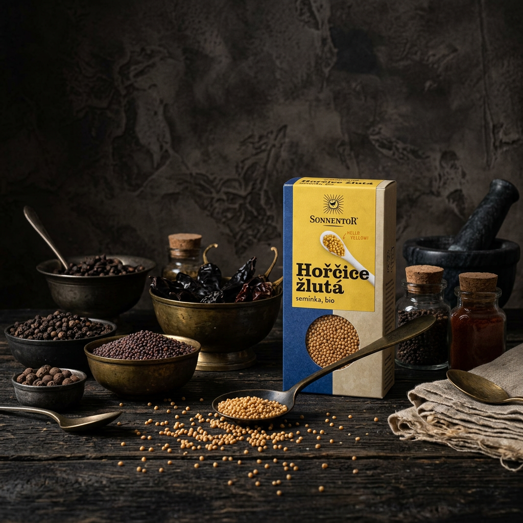 Hořčice BIO žlutá semínka - 120 g