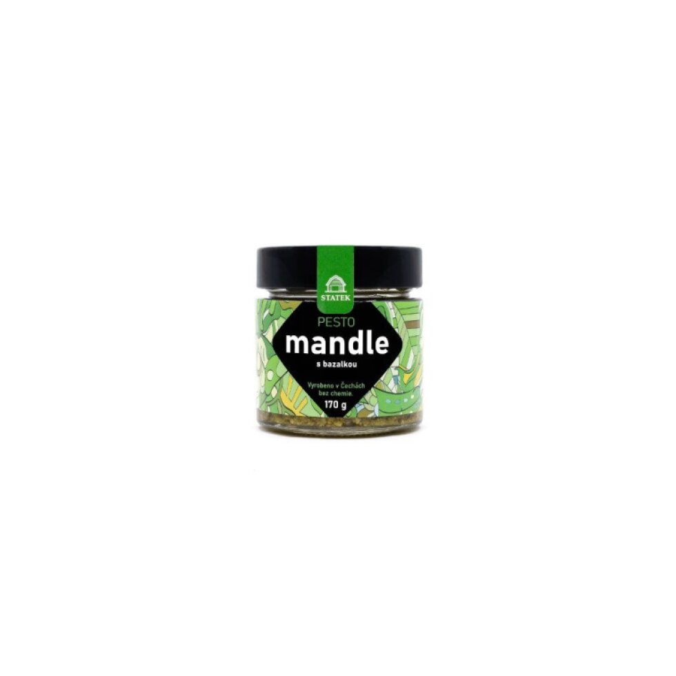 Pesto mandle s bazalkou - 170 g