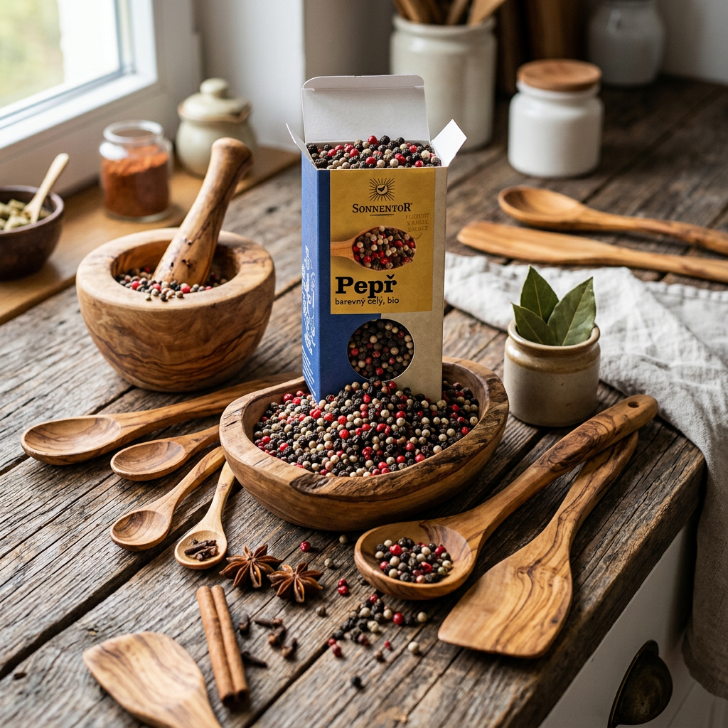 Pepř BIO barevný (černý, bílý, růžový, zelený) celý - 50 g