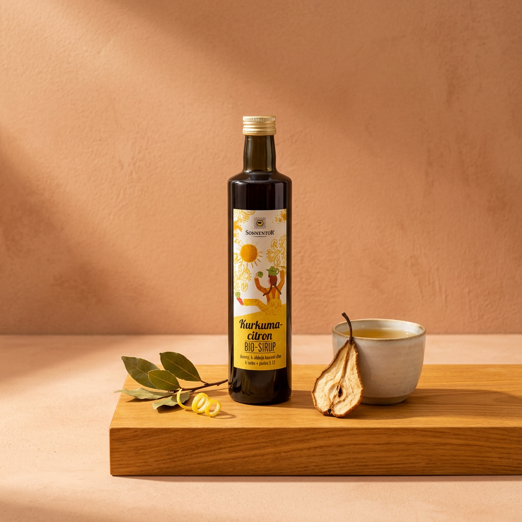 Hruškový sirup BIO s kurkumou a kořením - 500 ml