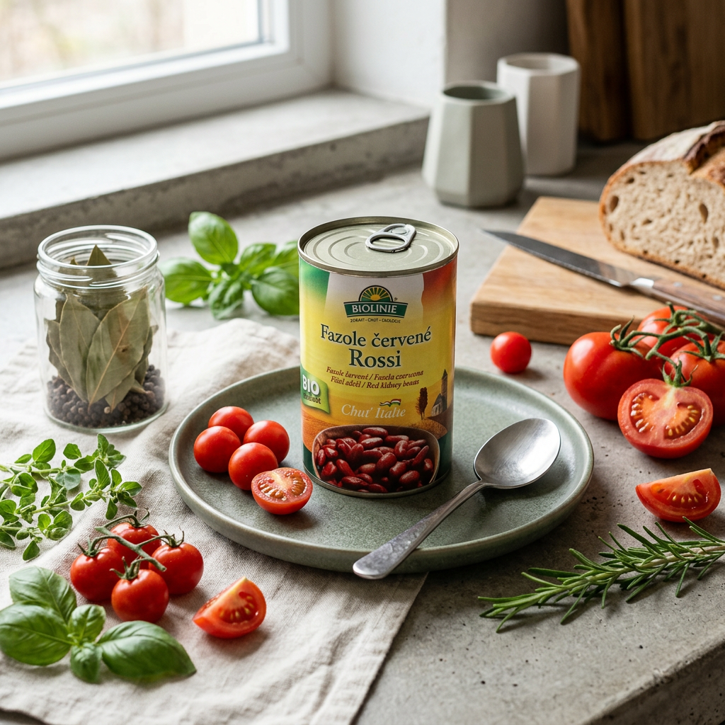 Fazole BIO červené Rossi sterilované - 400 g