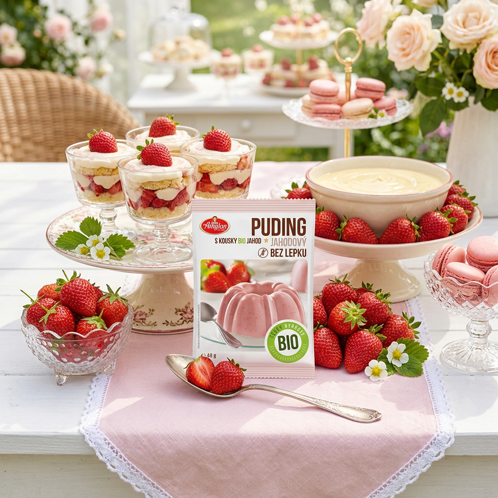 Jahodový puding BIO - 40 g