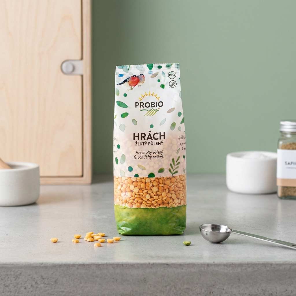 Hrách BIO žlutý půlený - 500 g