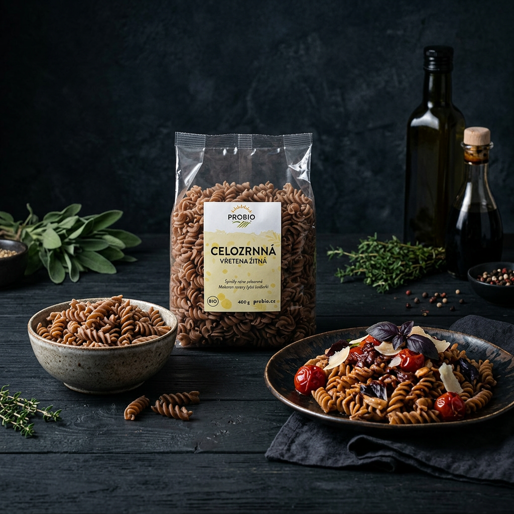 Žitné těstoviny BIO vřetena celozrnná - 400 g