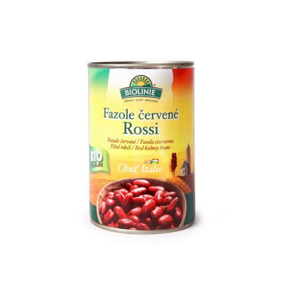 Fazole BIO červené Rossi sterilované - 400 g
