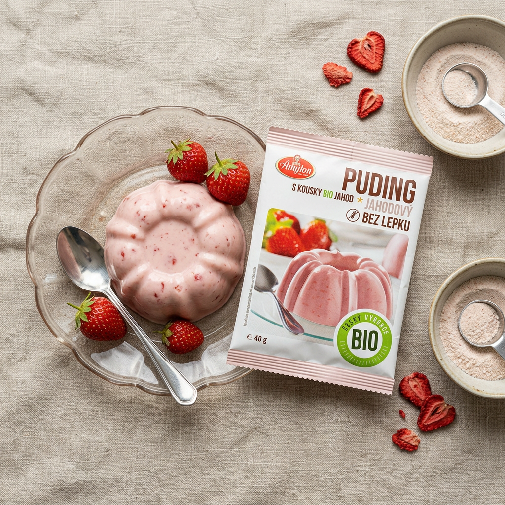 Jahodový puding BIO - 40 g