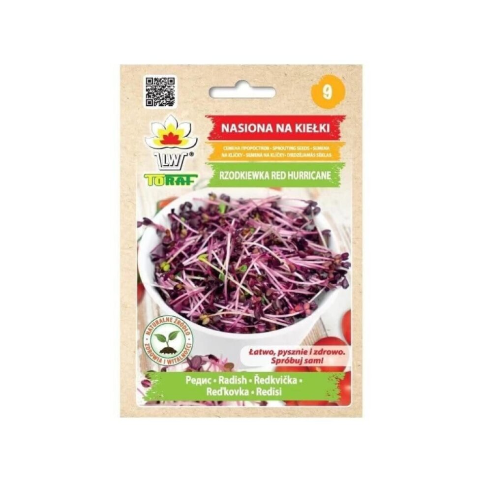 Ředkvička Red Hurricane semínka na klíčení - 10 g