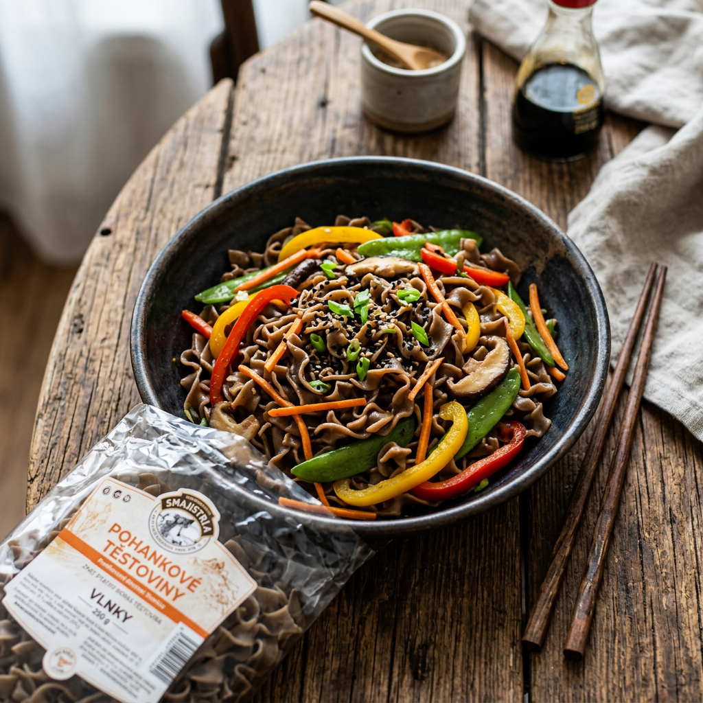 Pohankové těstoviny vlnky - 250 g