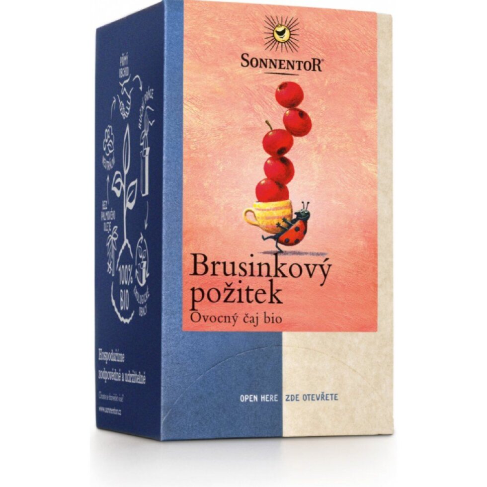 Brusinkový požitek BIO ovocný čaj - 50,4 g