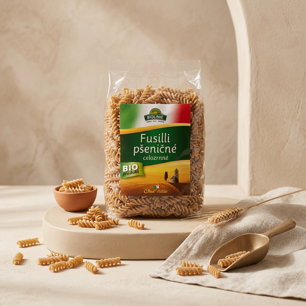 Fusilli BIO pšeničné celozrnné - 500 g