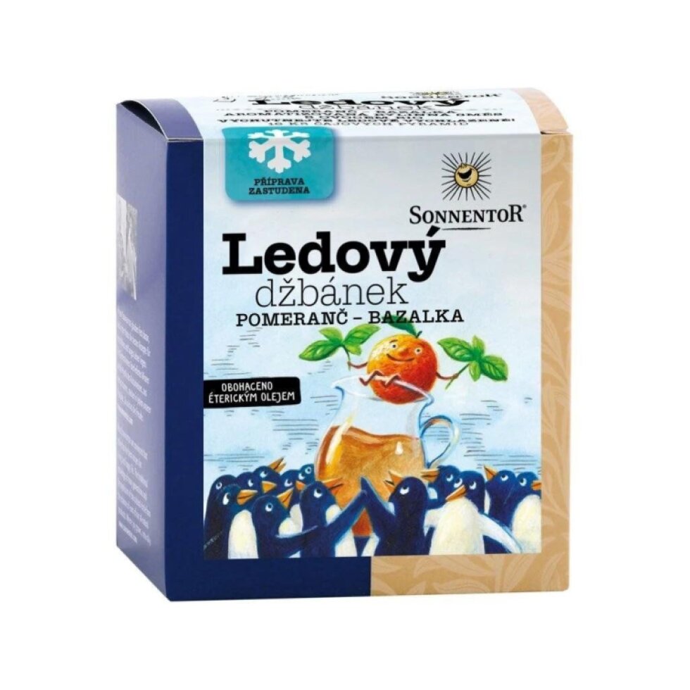 Ledový džbánek BIO pomeranč bazalka - 40 g