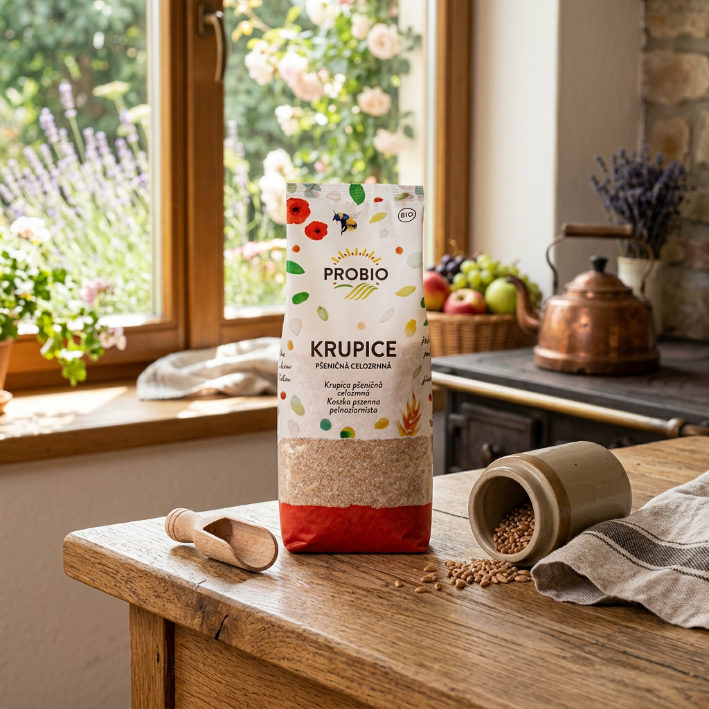 Krupice BIO pšeničná celozrnná - 400 g