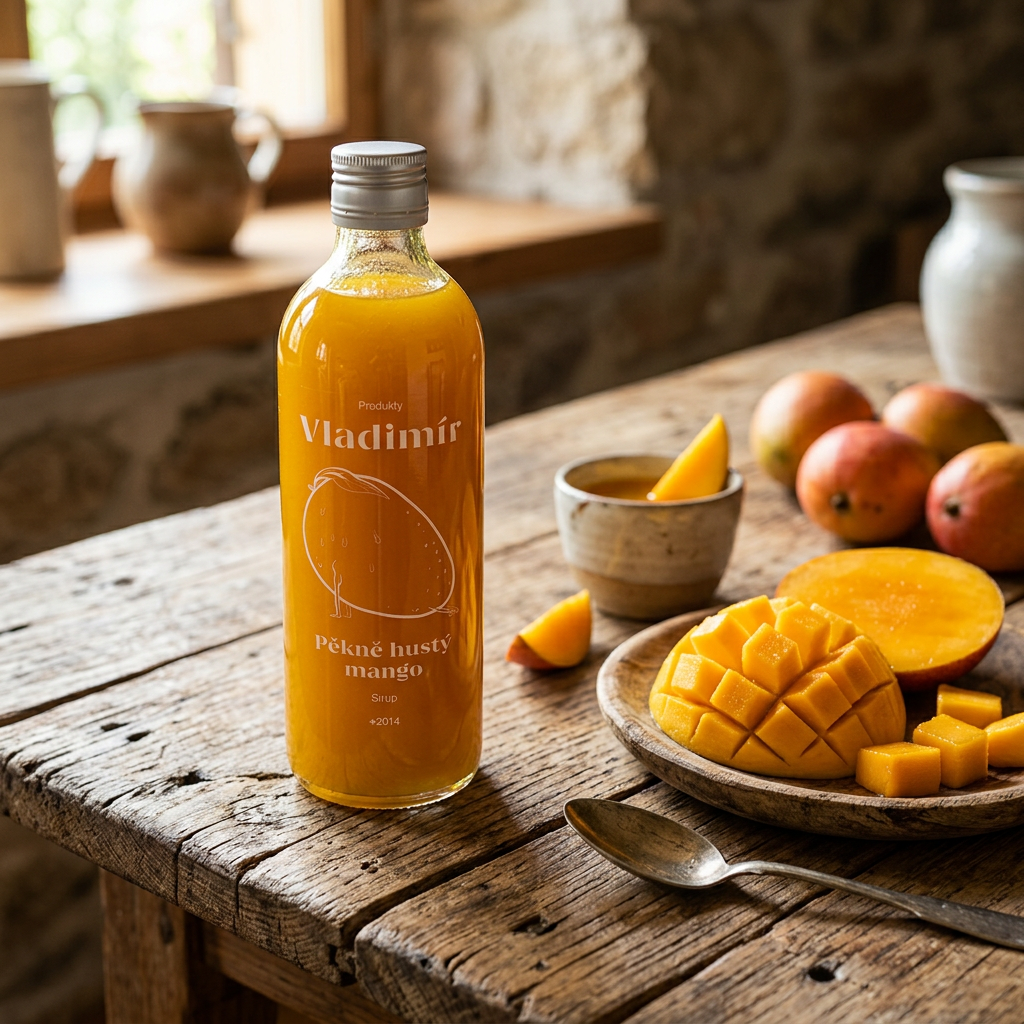 Sirup pěkně hustý mango - 500 ml