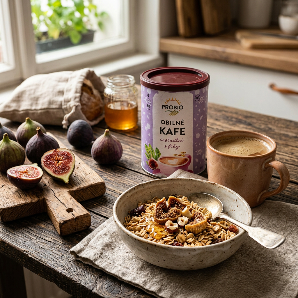 Instantní obilné kafe BIO s fíky - 100 g