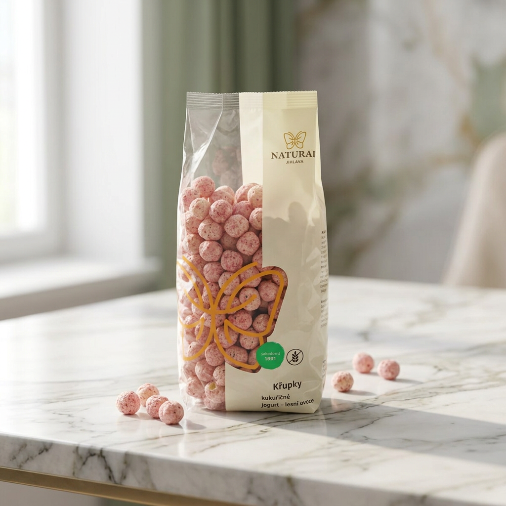 Kukuřičné křupky jogurt lesní ovoce - 140 g