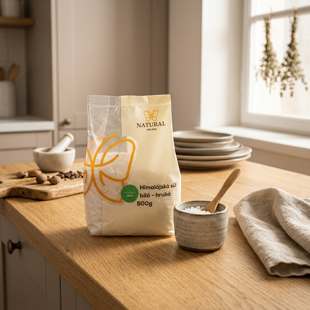 Himalájská sůl bílá hrubá - 500 g