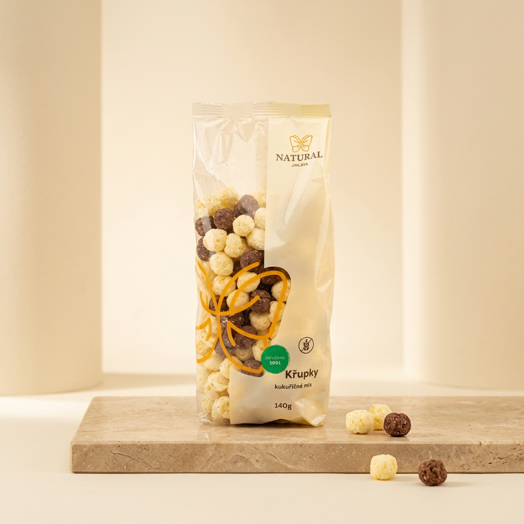 Kukuřičné křupky jogurt čokoláda - 140 g