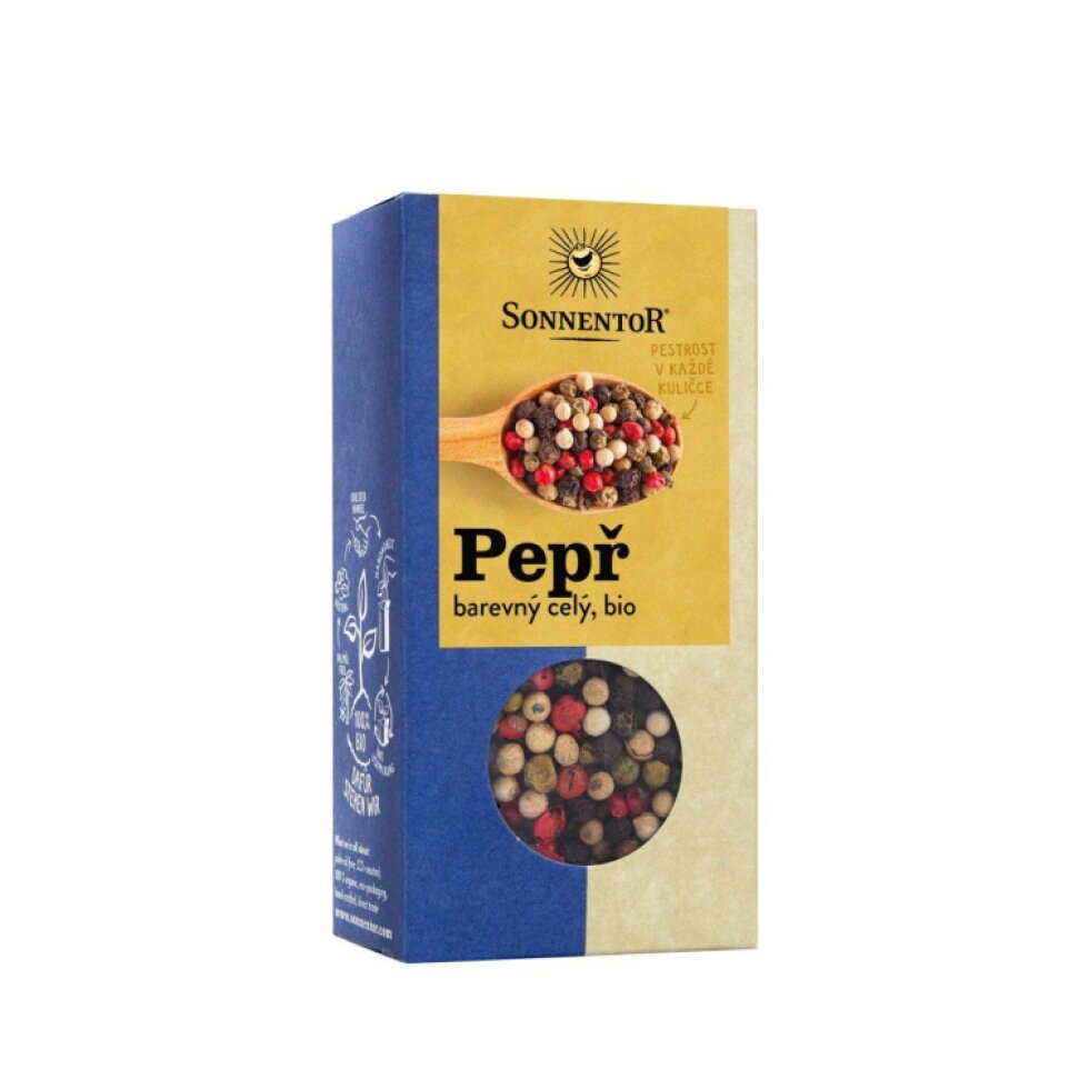Pepř BIO barevný (černý, bílý, růžový, zelený) celý - 50 g