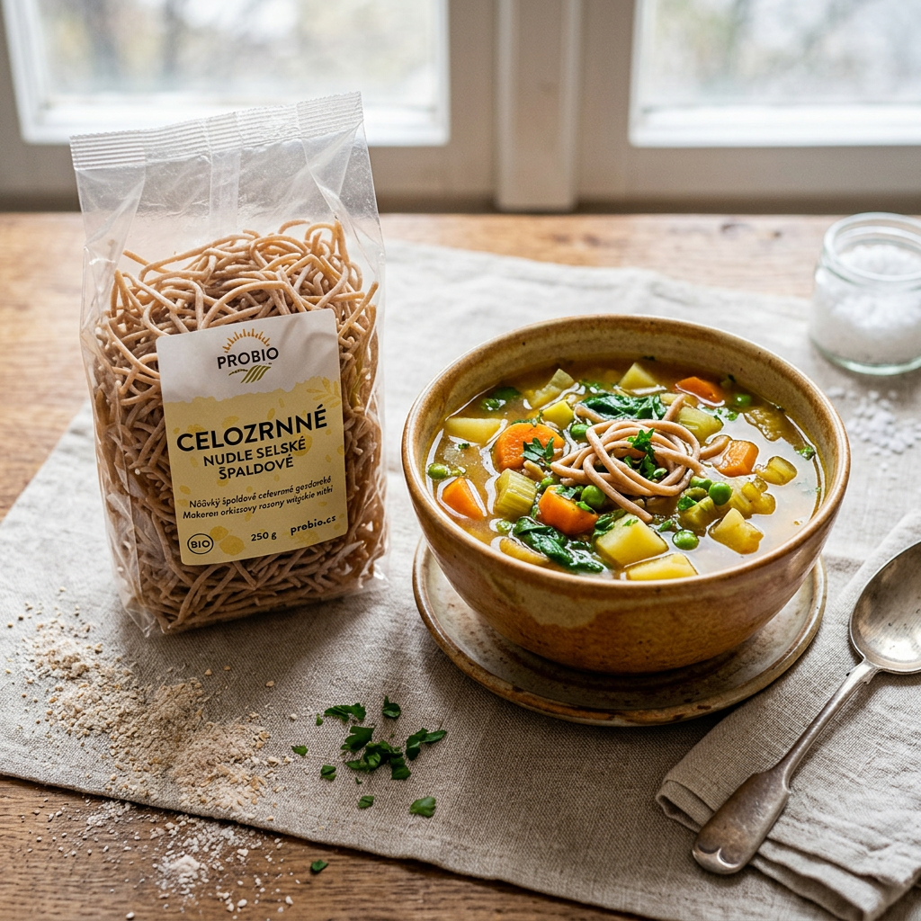 Nudle BIO špaldové celozrnné selské - 250 g
