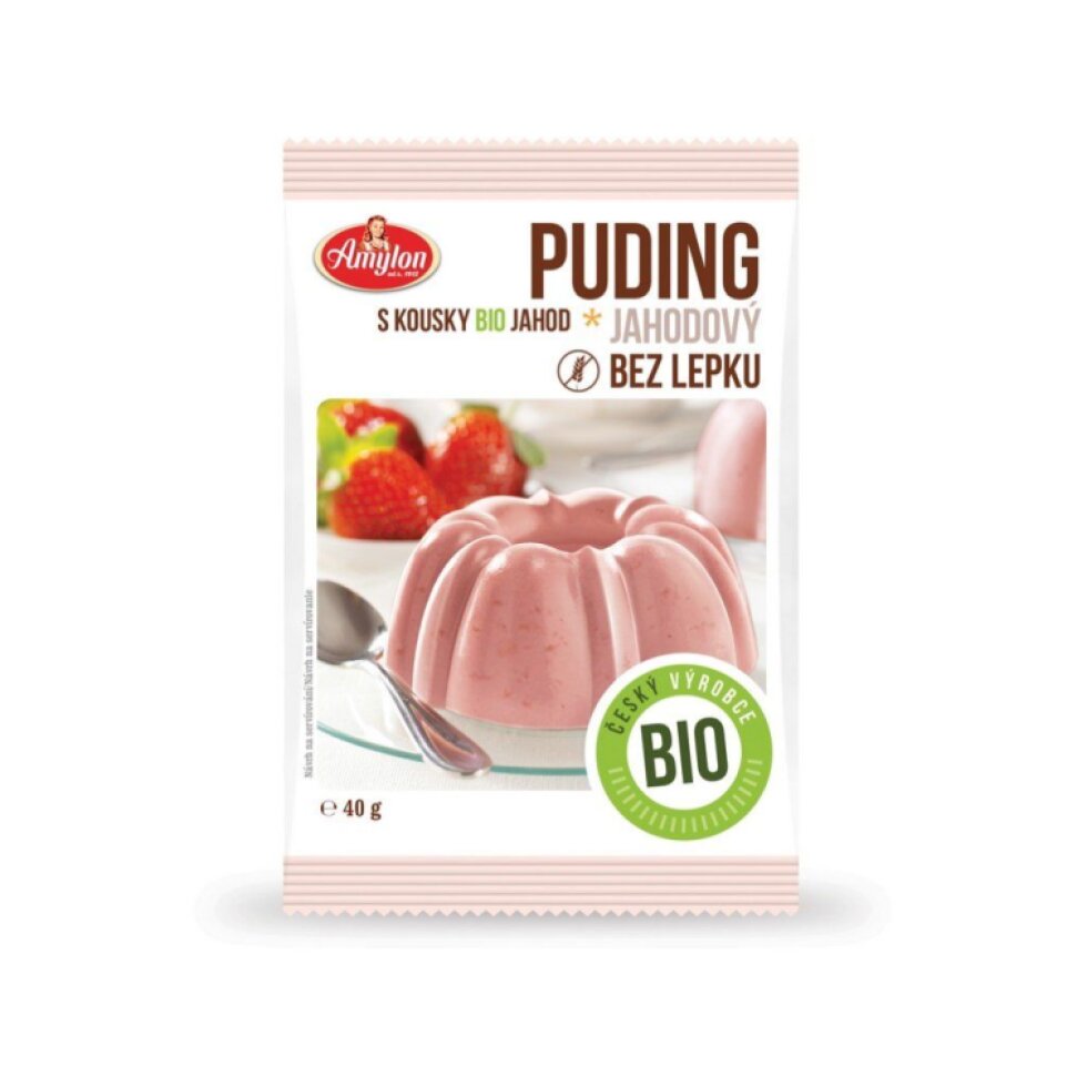Jahodový puding BIO - 40 g