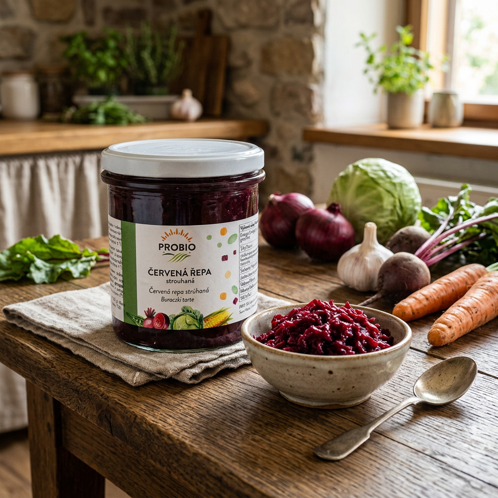 Červená řepa BIO strouhaná pasterovaná - 280 g