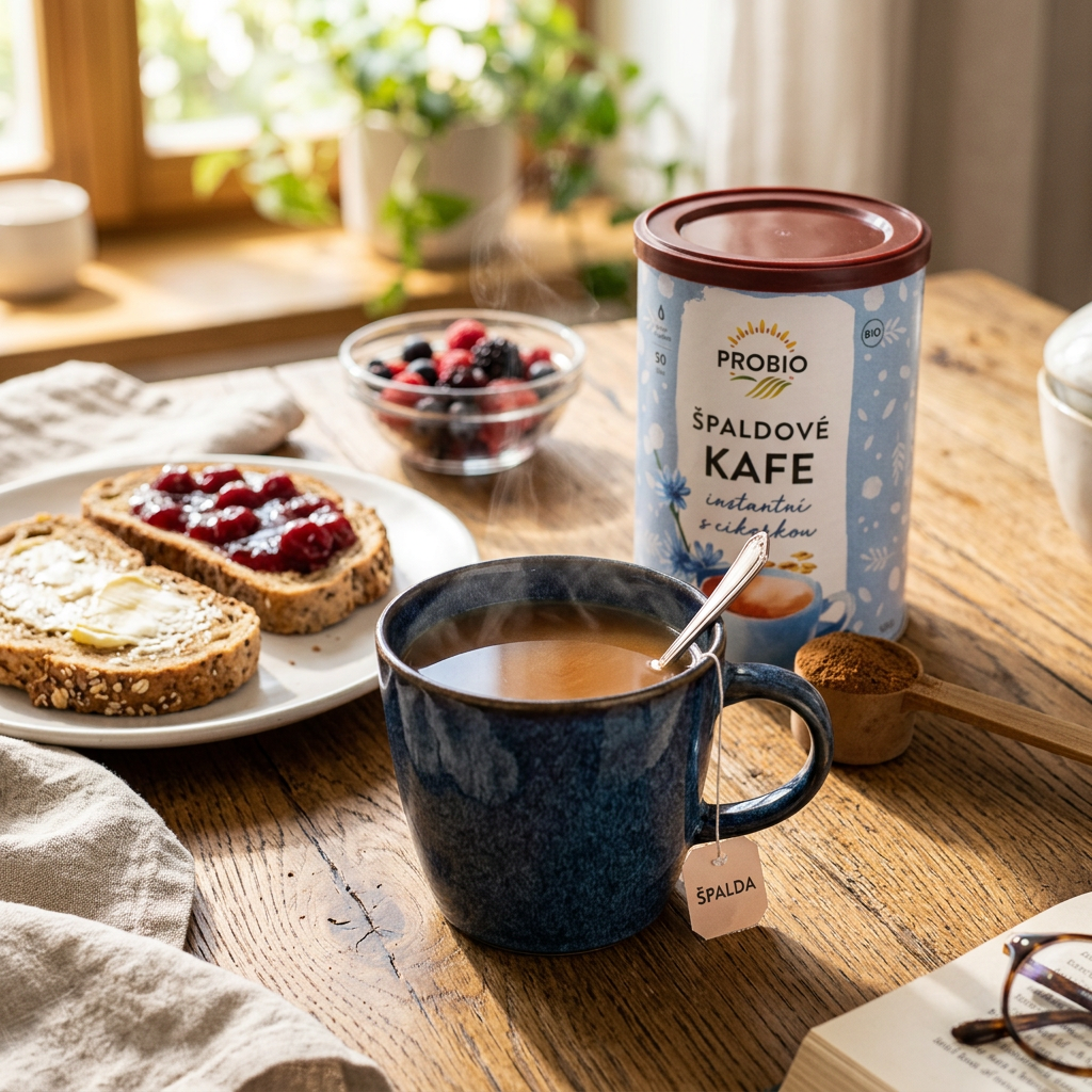 Špaldové kafe BIO s cikorkou - instantní - 100 g