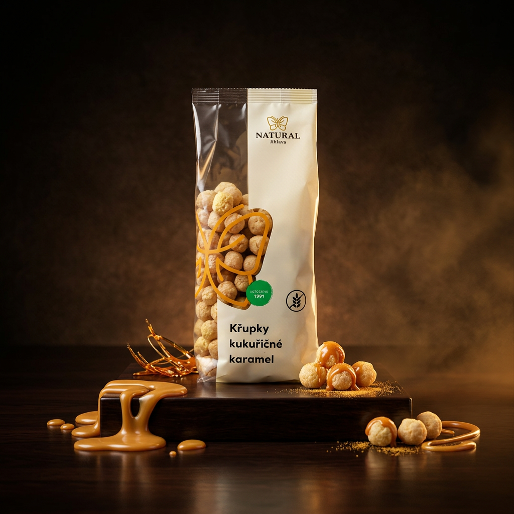 Kukuřičné křupky karamel - 140 g