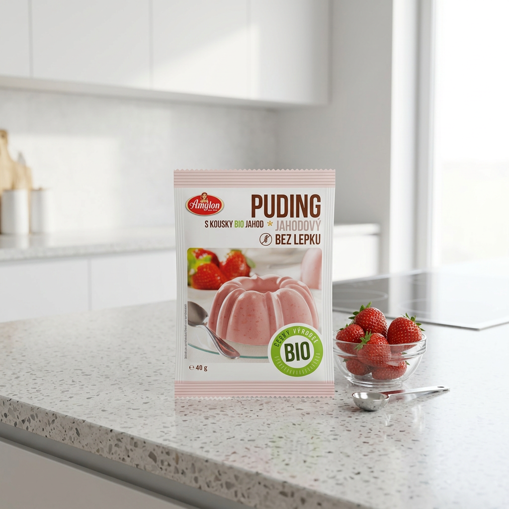 Jahodový puding BIO - 40 g