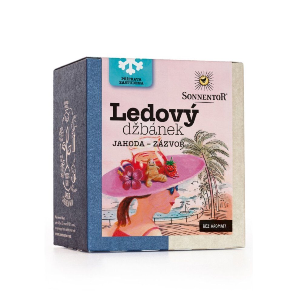 Ledový džbánek BIO jahoda zázvor - 44,8 g