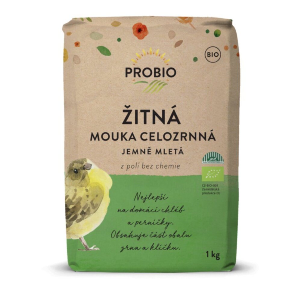 Žitná celozrnná mouka BIO jemně mletá