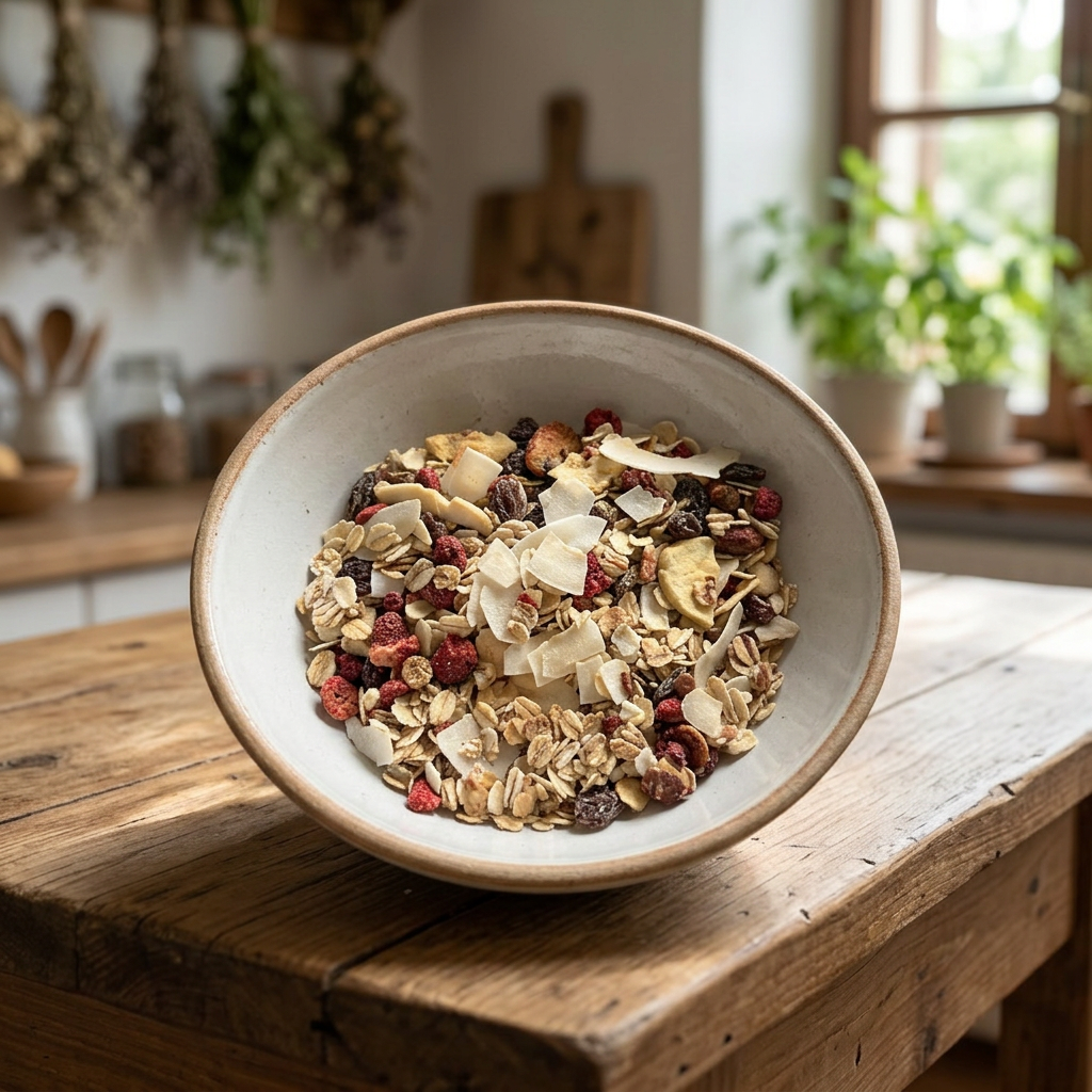 Musli BIO mandle jahody - 300 g - MámeChuť