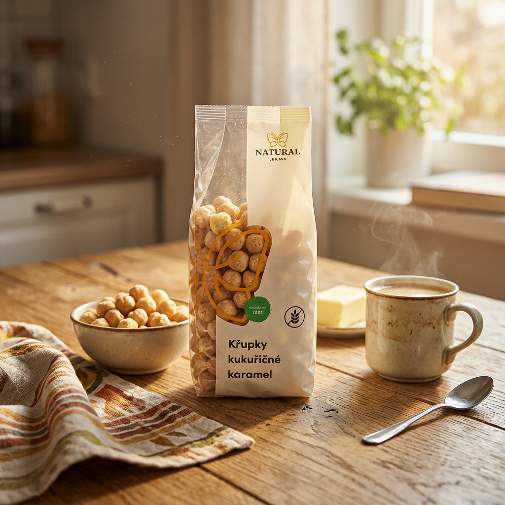 Kukuřičné křupky karamel - 140 g