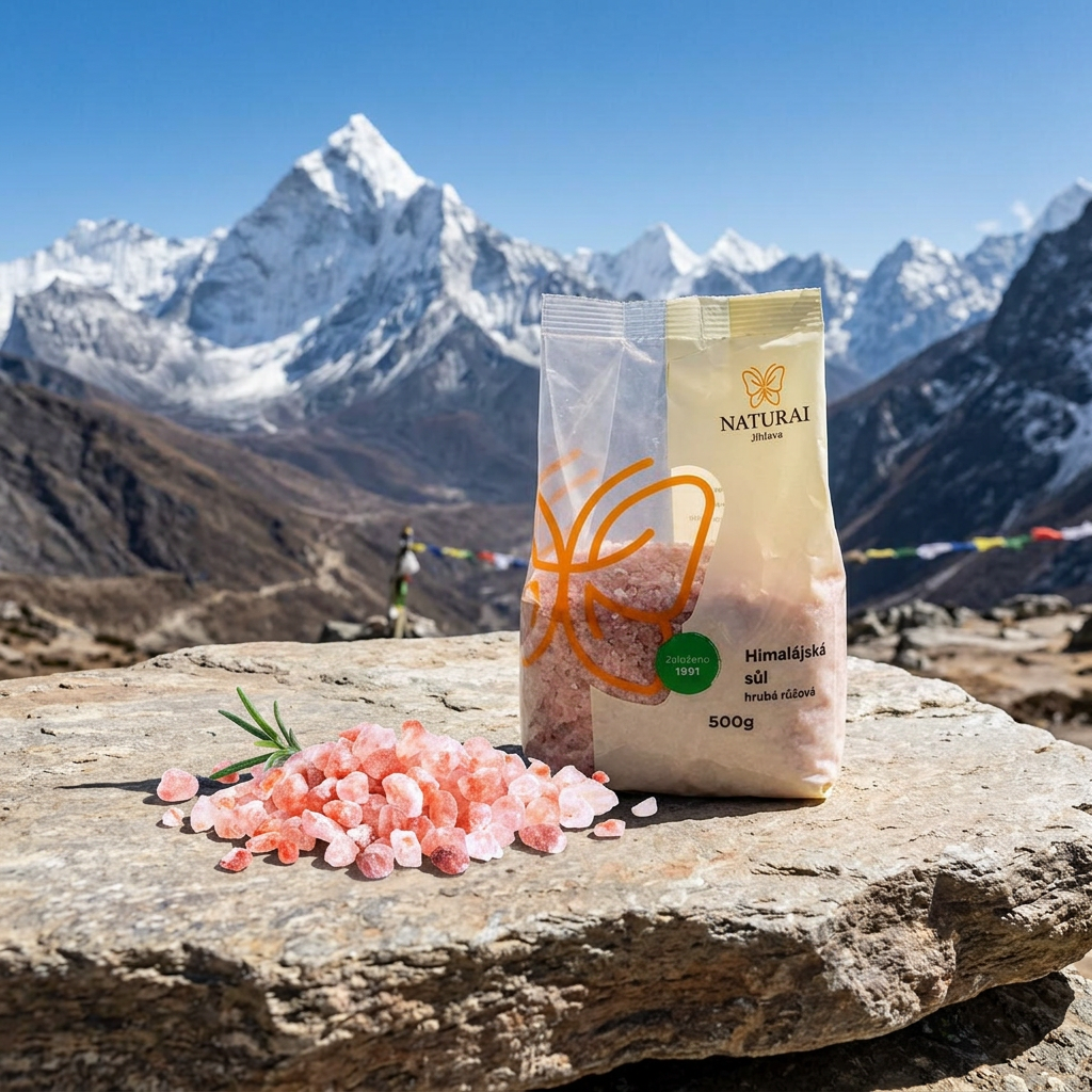 Himalájská sůl růžová hrubá - 500 g