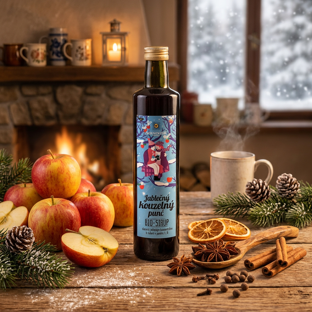 Jablečný kouzelný punč BIO sirup - 500 ml