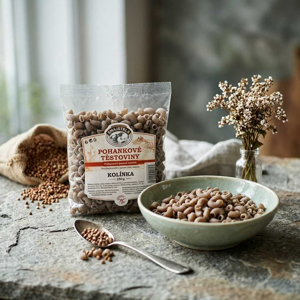 Pohankové těstoviny kolínka - 250 g