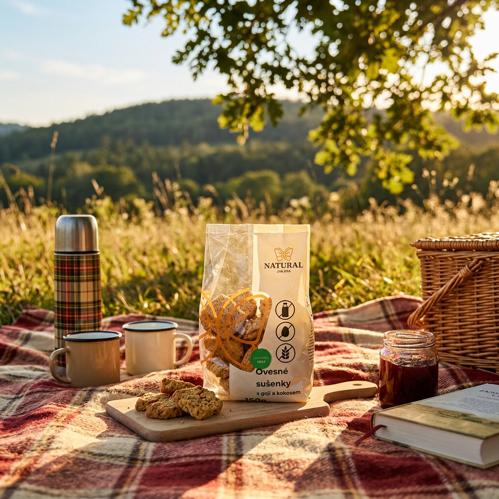 Ovesné sušenky s goji a kokosem - 150 g