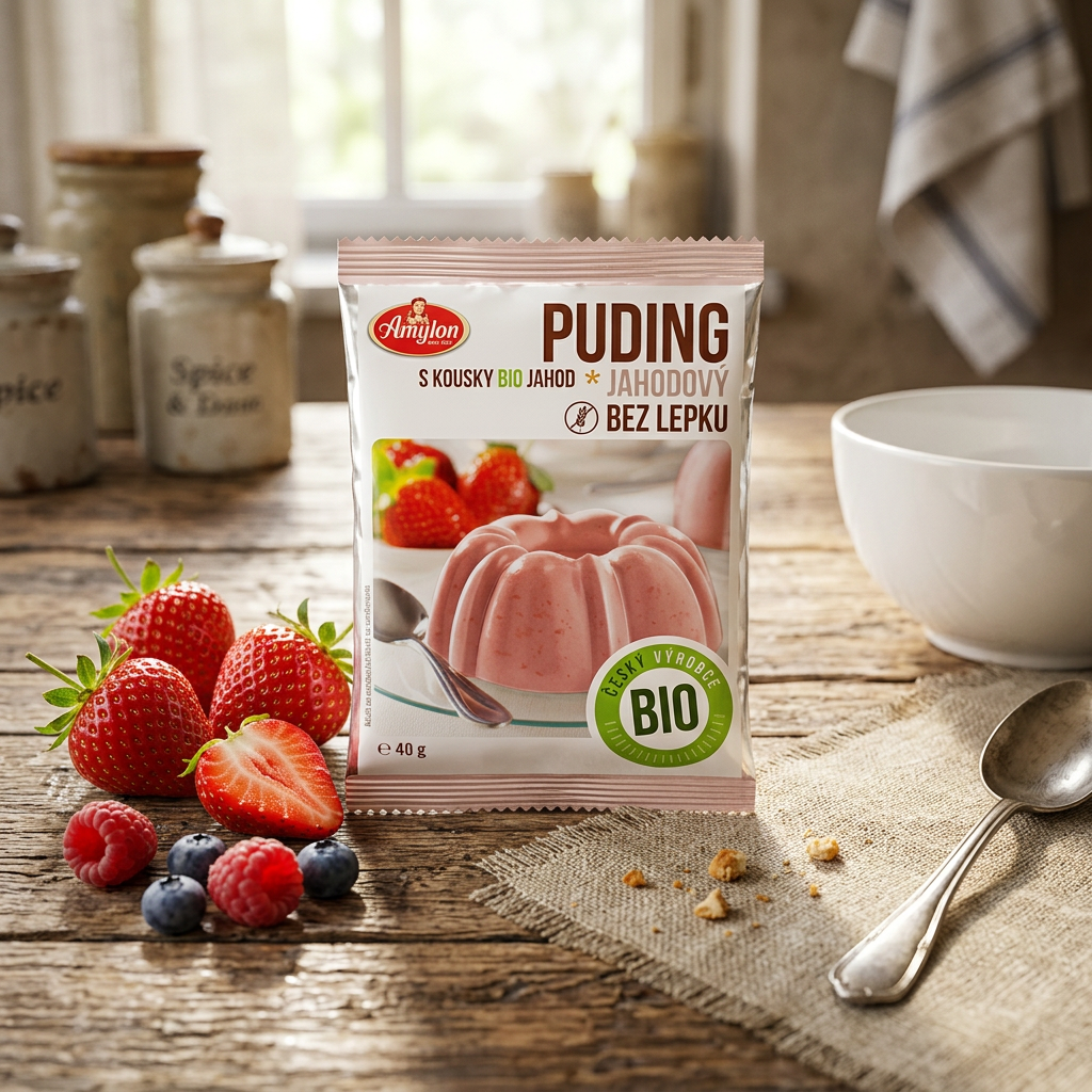 Jahodový puding BIO - 40 g