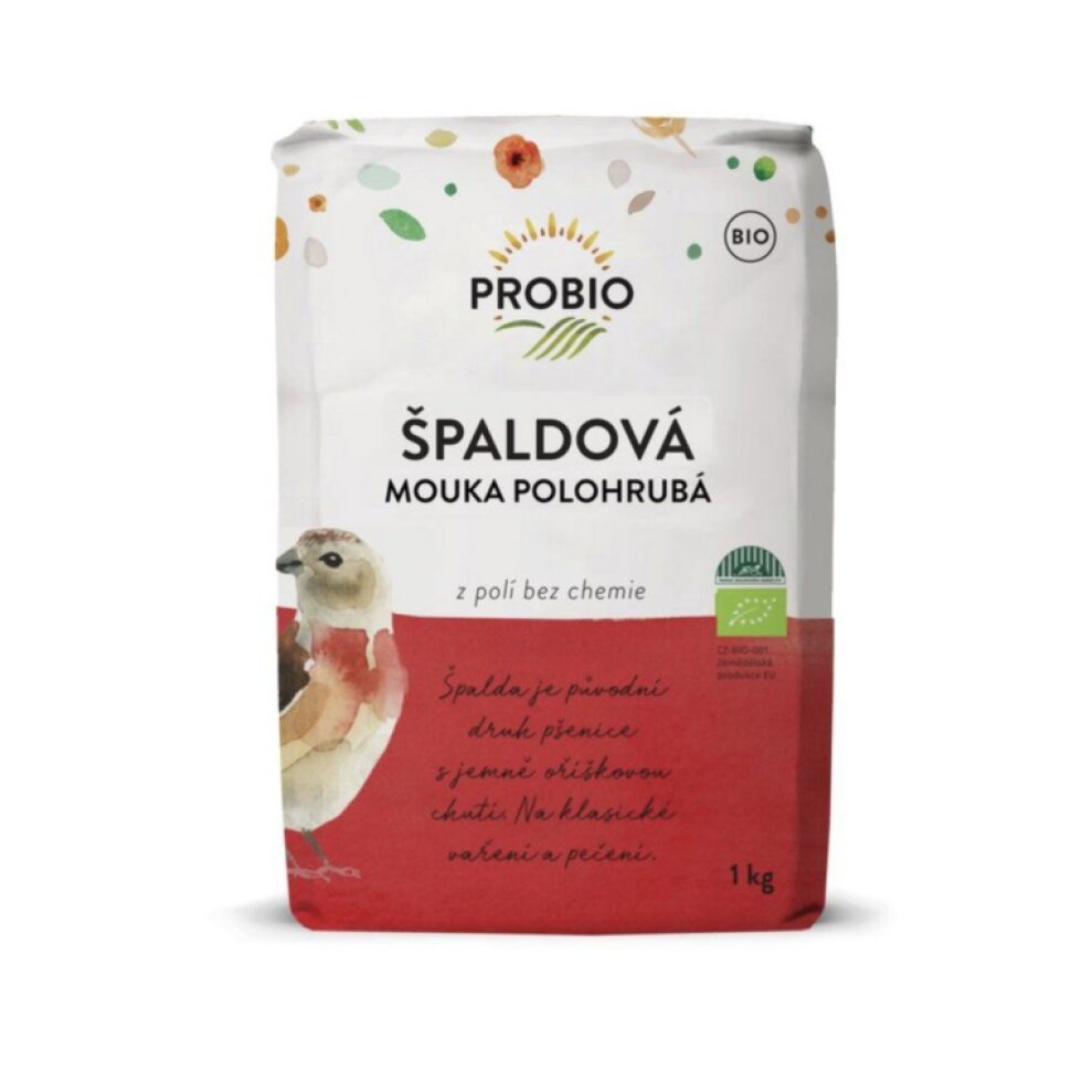 Špaldová mouka BIO polohrubá bílá