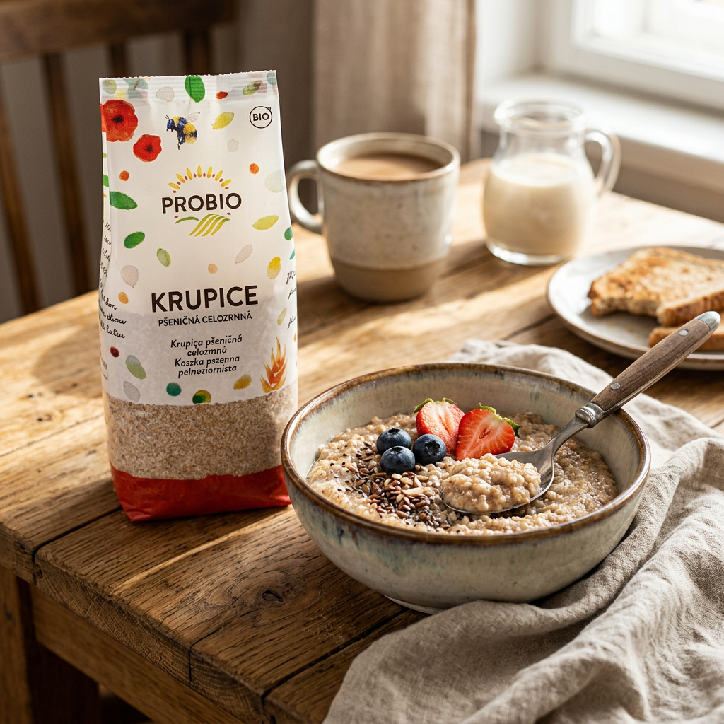 Krupice BIO pšeničná celozrnná - 400 g