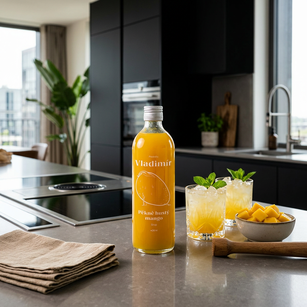 Sirup pěkně hustý mango - 500 ml