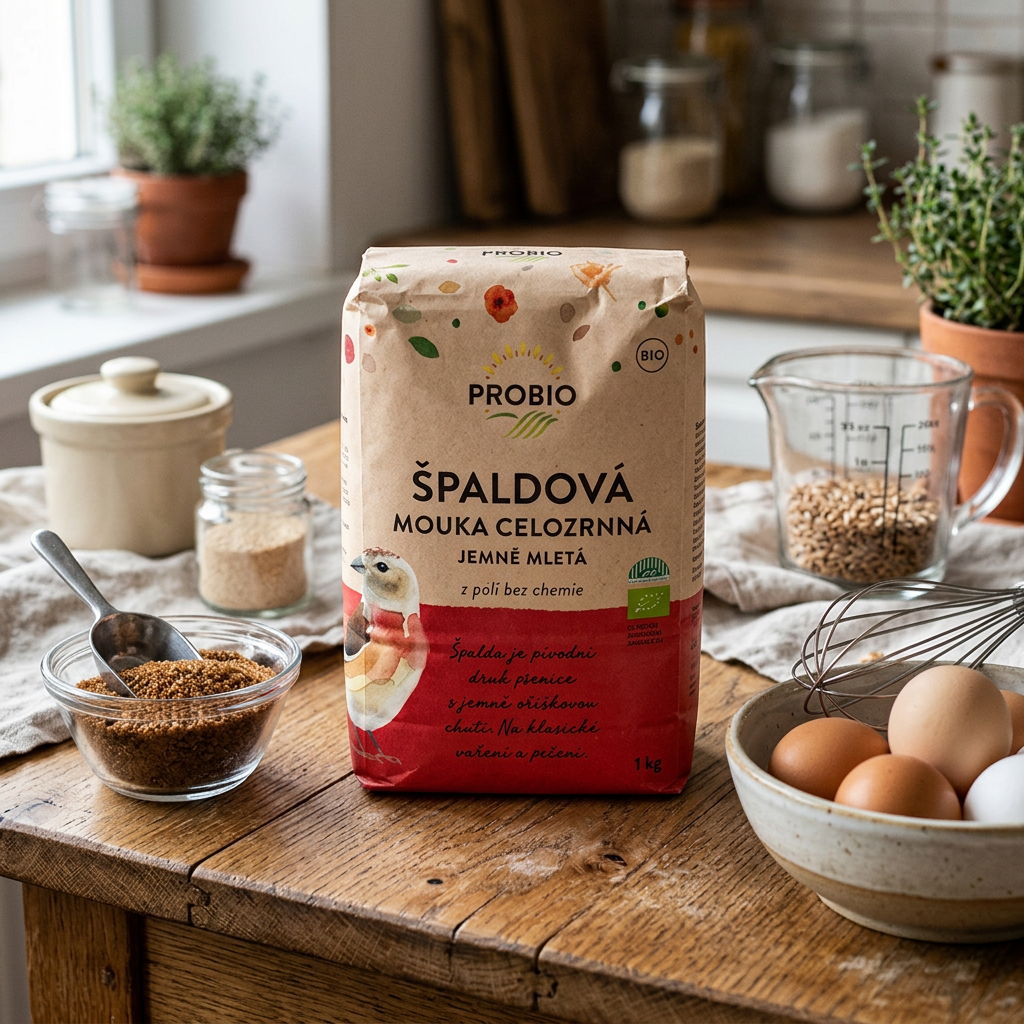 Špaldová mouka BIO celozrnná jemně mletá - 1 kg