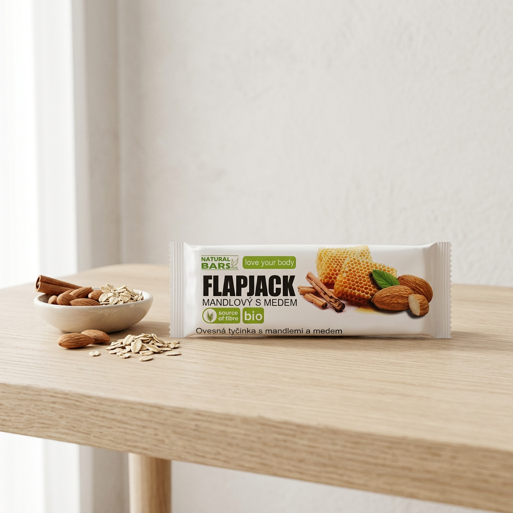 FlapJack BIO s mandlemi a medem - 40 g