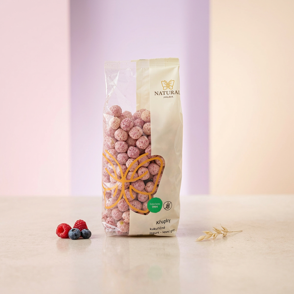 Kukuřičné křupky jogurt lesní ovoce - 140 g
