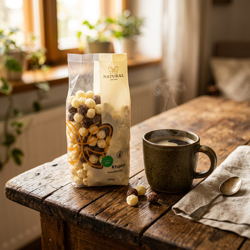 Kukuřičné křupky jogurt čokoláda - 140 g