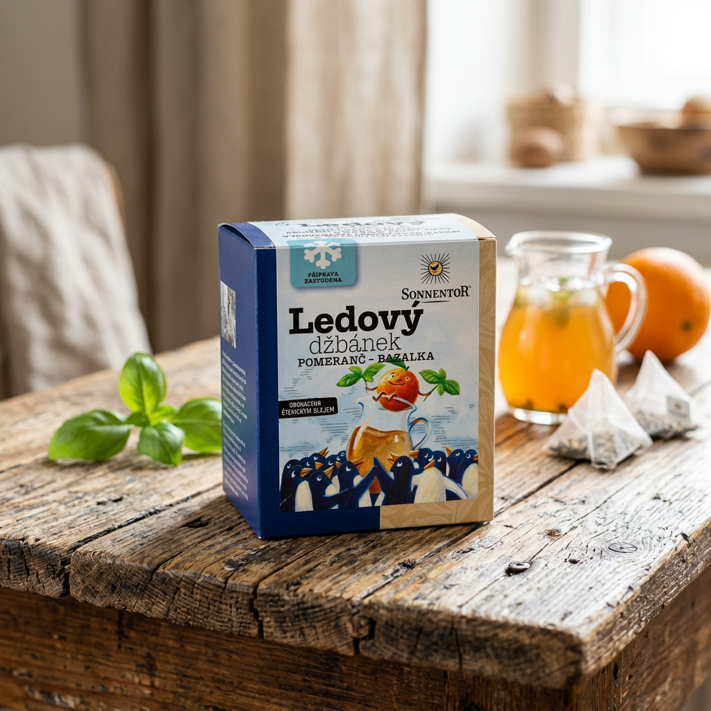 Ledový džbánek BIO pomeranč bazalka - 40 g