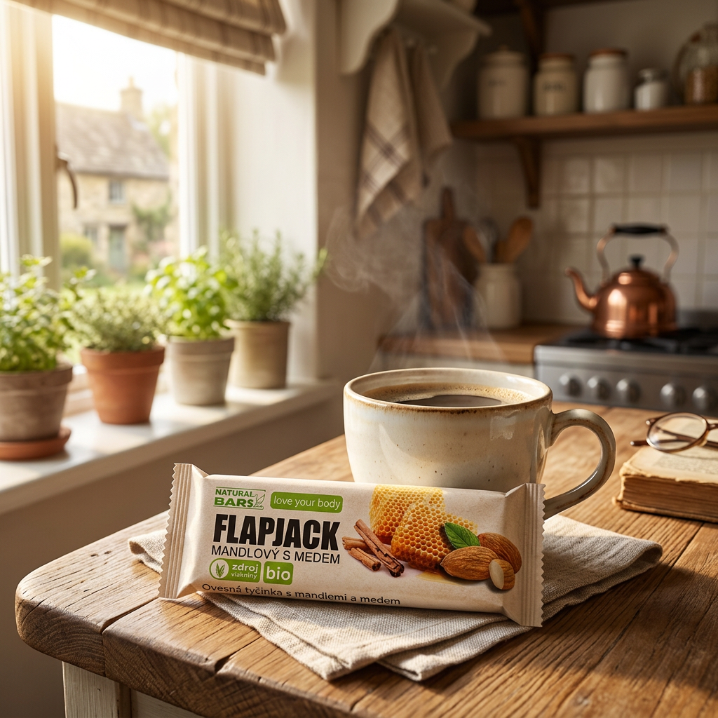 FlapJack BIO s mandlemi a medem - 40 g
