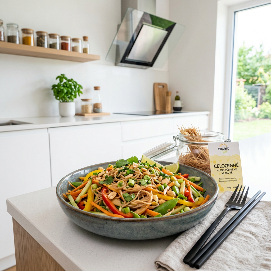 Pšeničné nudle BIO celozrnné vlasové - 300 g